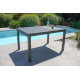 Table de jardin extensible 6/10 personnes GASTON en aluminium Anthracite CITY GARDEN