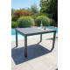 Table de jardin extensible 6/10 personnes GASTON en aluminium Anthracite CITY GARDEN