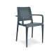 Fauteuil de jardin empilable HALL en polypropylène EZPELETA