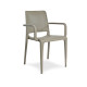 Fauteuil de jardin empilable HALL en polypropylène EZPELETA