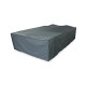 Housse pour salon de jardin bas L 246 x l 166 en polyester - gris ciment