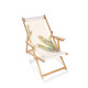 Chilienne pliante LONA en bois d'Eucalyptus et toile 100% coton CITY GARDEN