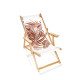 Chilienne pliante LONA en bois d'Eucalyptus et toile 100% coton CITY GARDEN