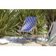 Chilienne pliante LONA en bois d'Eucalyptus et toile 100% coton CITY GARDEN