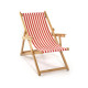 Chilienne pliante LONA en bois d'Eucalyptus et toile 100% coton CITY GARDEN