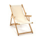 Chilienne pliante LONA en bois d'Eucalyptus et toile 100% coton CITY GARDEN