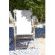 Chilienne pliante LONA en bois d'Eucalyptus et toile 100% coton CITY GARDEN