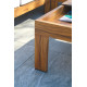 Salon de jardin bas MAJORQUE en aluminium effet bois Marron 5 personnes DCB GARDEN
