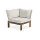 Salon de jardin bas MAJORQUE en aluminium effet bois Marron 5 personnes DCB GARDEN