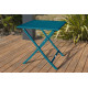 Table salon de jardin pliante et carrée en aluminium pour 2 personnes MARIUS CITY GARDEN