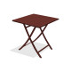 Table salon de jardin pliante et carrée en aluminium pour 2 personnes MARIUS CITY GARDEN