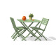 Table salon de jardin pliante pour 4 personnes en aluminium et rectangulaire MARIUS CITY GARDEN