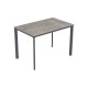 Table de jardin rectangulaire MEET en aluminium et HPL 4 personnes EZPELETA