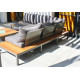 Salon de jardin bas NAGANO en teck FSC et aluminium Anthracite 6 personnes DCB GARDEN