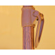 Parasol de jardin à franges MANILA diam. 200 cm en acier finition bois Marron EZPELETA