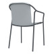 Fauteuil de jardin empilable ROD en aluminium laqué EZPELETA
