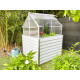 Mini serre de jardin double 120x120 cm STRETTO Blanc CITY GARDEN