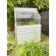 Mini serre de jardin double 120x120 cm STRETTO Blanc CITY GARDEN