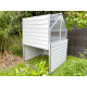 Mini serre de jardin double 120x120 cm STRETTO Blanc CITY GARDEN