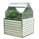 Mini serre de jardin double 120x120 cm STRETTO Blanc CITY GARDEN