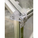 Mini serre de jardin adossable simple 62x120 cm STRETTO Blanc CITY GARDEN