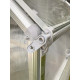 Mini serre de jardin adossable simple 62x120 cm STRETTO Blanc CITY GARDEN