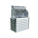 Mini serre de jardin adossable simple 62x120 cm STRETTO Blanc CITY GARDEN