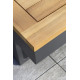 Salon de jardin bas modulable TOKYO en bois d'acacia et aluminium 4 personnes DCB GARDEN
