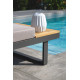 Salon de jardin bas modulable TOKYO en bois d'acacia et aluminium 4 personnes DCB GARDEN