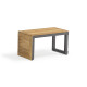 Salon de jardin bas modulable TOKYO en bois d'acacia et aluminium 4 personnes DCB GARDEN