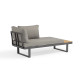 Salon de jardin bas modulable TOKYO en bois d'acacia et aluminium 4 personnes DCB GARDEN