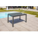 Table salon de jardin extensible en alu/verre pour 8/10 personnes DCB Garden TOLEDE gris anthracite