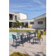 Table salon de jardin extensible en alu/verre pour 8/10 personnes DCB Garden TOLEDE gris anthracite