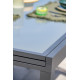 Table salon de jardin extensible en alu/verre pour 8/10 personnes DCB Garden TOLEDE gris anthracite