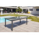 Table salon de jardin extensible en alu/verre pour 12 personnes DCB Garden TOLEDE gris anthracite