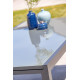 Table salon de jardin extensible en alu/verre pour 12 personnes DCB Garden TOLEDE gris anthracite