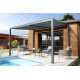 Pergola TRAMONTO bioclimatique en aluminium 4 x 3M à lames orientables DCB GARDEN