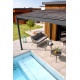 Pergola TRAMONTO bioclimatique en aluminium 4 x 3M à lames orientables DCB GARDEN