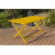 Table salon de jardin pliante pour 4 personnes en aluminium et rectangulaire MARIUS CITY GARDEN