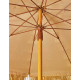 Parasol de jardin à franges MANILA diam. 200 cm en acier finition bois Marron EZPELETA