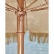 Parasol de jardin à franges MANILA diam. 200 cm en acier finition bois Marron EZPELETA