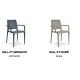 Fauteuil de jardin empilable HALL en polypropylène EZPELETA