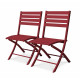 Chaise salon de jardin pliante en aluminium MARIUS CITY GARDEN