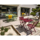 Chaise salon de jardin pliante en aluminium MARIUS CITY GARDEN