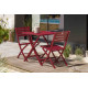 Chaise salon de jardin pliante en aluminium MARIUS CITY GARDEN