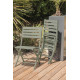 Chaise salon de jardin pliante en aluminium MARIUS CITY GARDEN