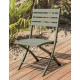 Chaise salon de jardin pliante en aluminium MARIUS CITY GARDEN