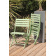 Chaise salon de jardin pliante en aluminium MARIUS CITY GARDEN