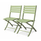Chaise salon de jardin pliante en aluminium MARIUS CITY GARDEN