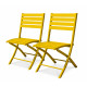 Chaise salon de jardin pliante en aluminium MARIUS CITY GARDEN